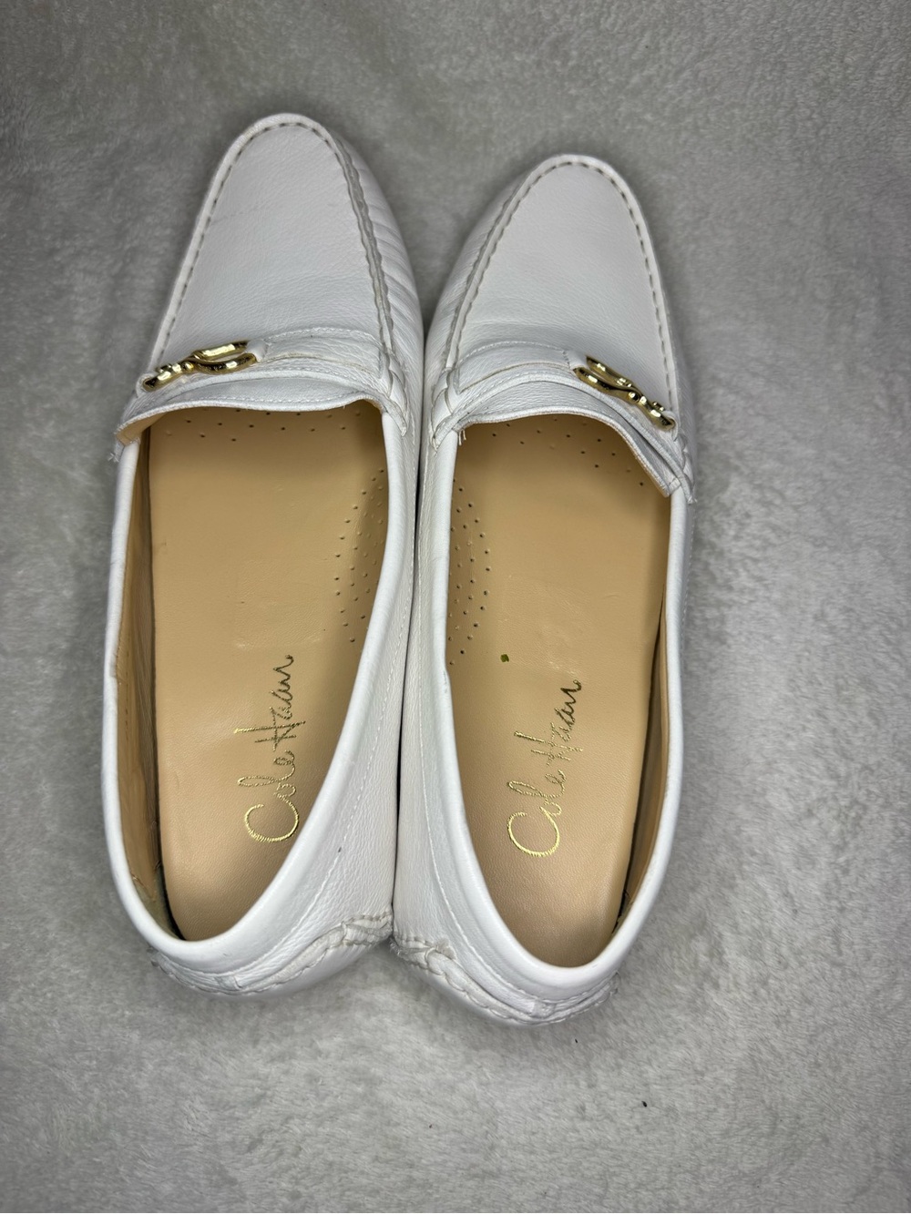 Cole Haan Nike Air White Leather Driving Loafers Size 10B - Picture 6 of 9